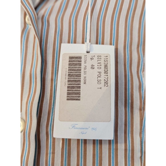 Finamore Napoli Women's Button Up Blouse Made in Italy Sz 40 US Size 6 - Picture 7 of 7